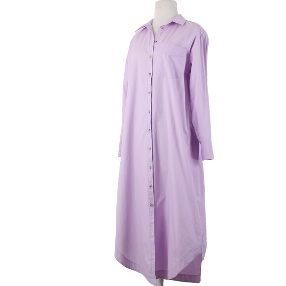 Maeve Dress NEW $148 Sz XS Lavender Purple Buttons 100% Cotton Dress - Picture 4 of 15